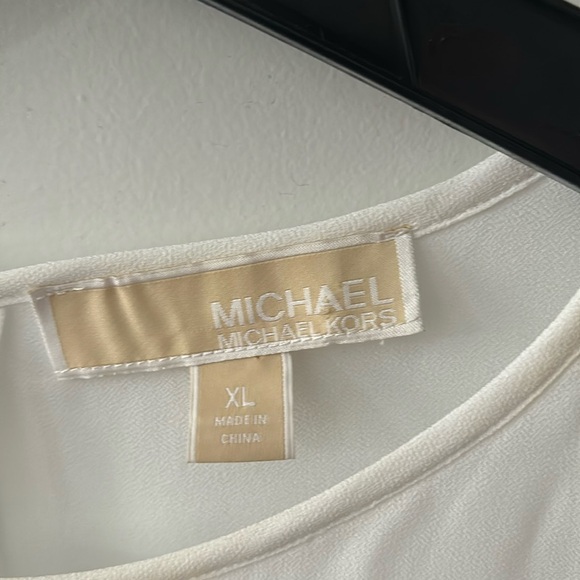 MICHAEL Michael Kors White Women’s Long Sleeve Blouse - Picture 7 of 7